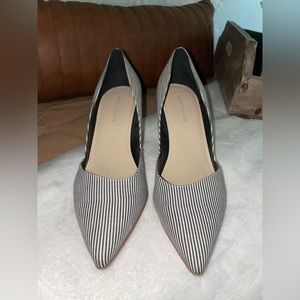 Marc Fisher striped heels. Size 8 1/2